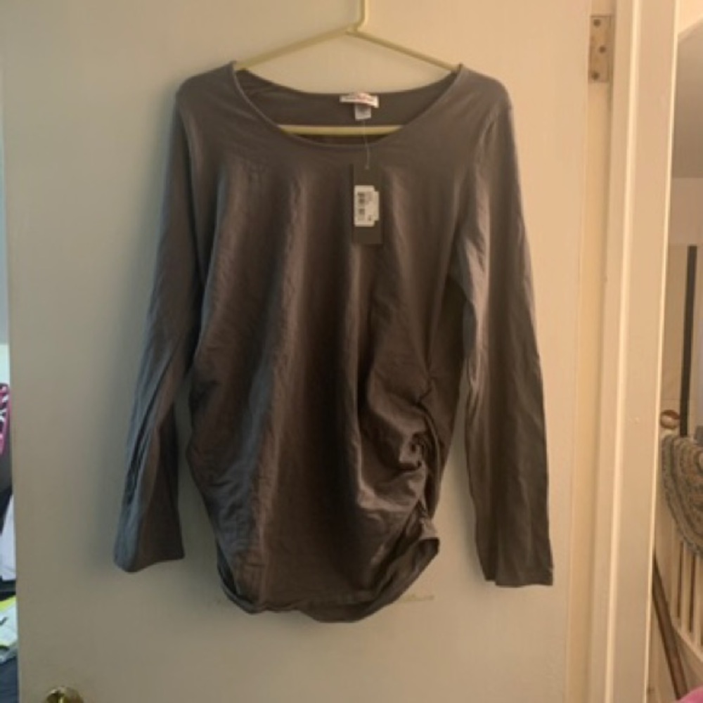 Gray Long Sleeve Tee